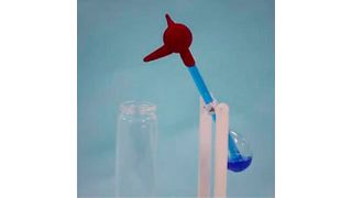 The drinking bird triboelectric hydrovoltaic generator offers a unique means to power small electronics. (Source: Device/Wu Zheng Qin et al.)