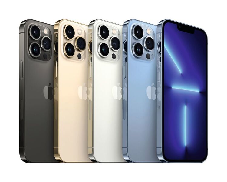 In fünf eleganten Farben gibt es die iPhone-Modelle 13 Pro und 13 Pro Max. (Apple)