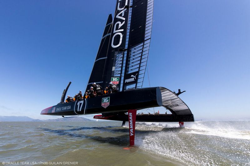 Auf diesem Bild sind die Hydrofoils sehr gut zu erkennen. ( ACEA)