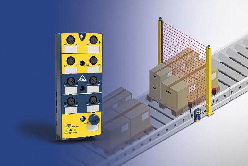 Mit dem neuen ASi-5 Safety Muting Modul BWU4411 in IP67 von Bihl+Wiedemann können unterschiedliche Mutinglösungen bis SIL3/PLe jetzt einfach, effizient und deutlich kostengünstiger realisiert werden  (Bild: Bihl+Wiedemann GmbH)