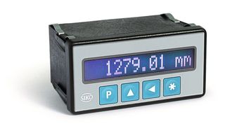 Die Siko-Messanzeige MA502 ist mit eime LCD-Punktmatrix-Display ausgestattet und hat eine Anzeigengenauigkeit von 10 µm. (Bild: Siko)