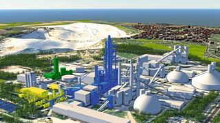 Bis 2029 soll in Lägerdorf eines der ersten klimaneutralen Zementwerke der Welt in Betrieb gehen. (Bild: Holcim )