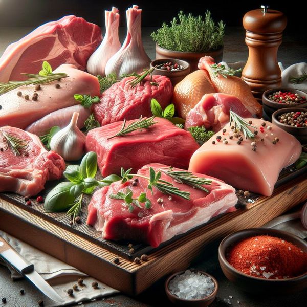 Fleisch: 31 Warnmeldungen Fleisch bleibt ein kritischer Bereich. 31 Warnungen 2023 bedeuten einen leichten Anstieg im Vergleich zum Vorjahr, als es 29 Warnungen gab. (Bild: Copilot / KI-generiert)