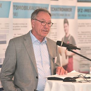 Horst Haese verkündete eine gute Entwicklung der Ausbildungszahlen.(Bild:  Zietz)