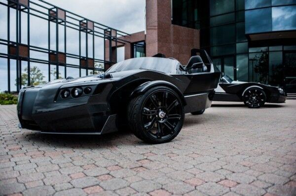 Der Torq Roadster: das elektrisch angetriebene Trike mit 300 kW könnte in einem Batman-Film mitspielen (Epic Electric Vehicles)