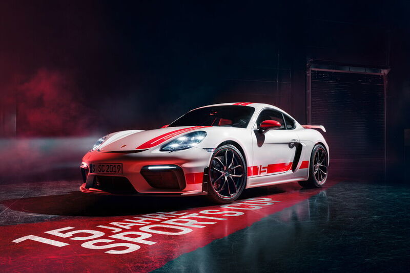 Porsche setzt den 718 Cayman GT4 in der Sports Cup Edition optisch noch sportlicher in Szene. (Porsche)