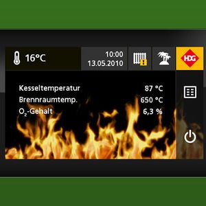 Bedienkonzept für Heizkessel.