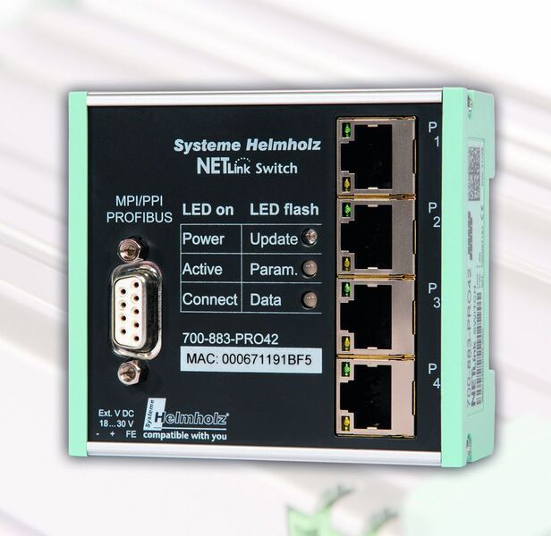 Mit NETLink Switches lässt sich der Übergang von Profibusnetzt aufs Ethernet vollziehen. (Archiv: Vogel Business Media)