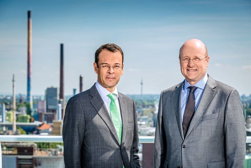 Die Geschäftsführung von Infraserv Höchst: Dr. Joachim Kreysing (l.) und Jürgen Vormann (wmp-wizard-media Fotografie-Schepp)