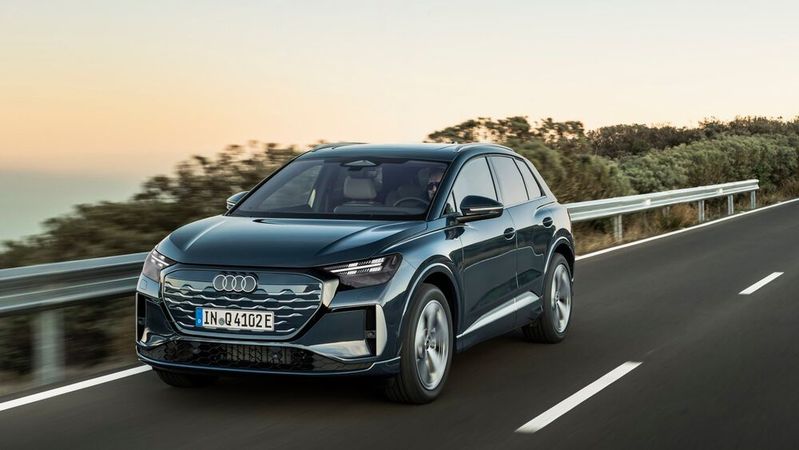 Der E-SUV Q4 E-Tron hat Audi zum Modelljahr 2027 in vielen Details überarbeitet.(Bild:  Audi)