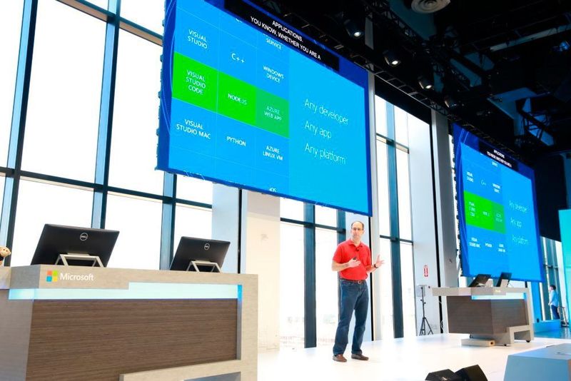 Scott Guthrie, Microsoft EVP Cloud and Enterprise, hielt die Keynote bei der Connect(); 2017 (Microsoft)