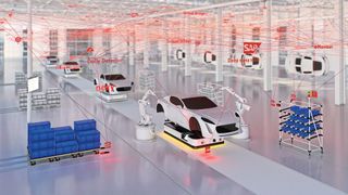 Ein Funknetzwerk schafft Transparenz in Montage und Fertigung – als gute Voraussetzung für weitgehende Automatisierung der Intralogistik.   (Bild: steute Technologies GmbH & Co. KG, Löhne)