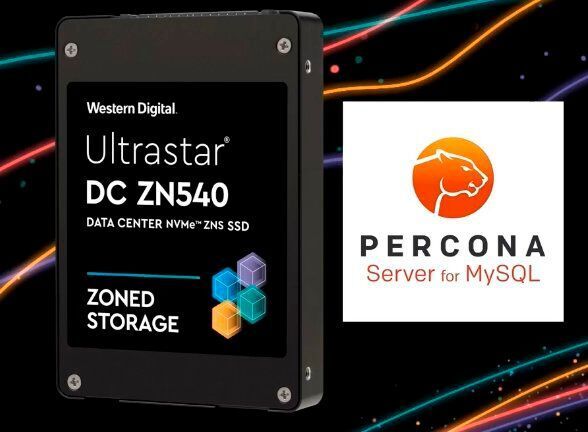 Eng verzahnt mit dem Percona-My-SQl-Service ist die Ultrastar ZNS40. Der Lohn: Der Datenbankdienst arbeitet laut WD dreimal schneller. (Western Digital)