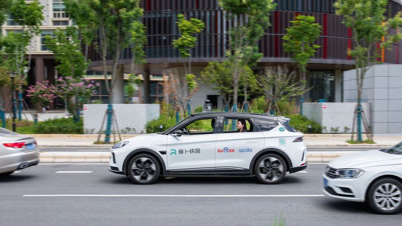 Selbstfahrende Autos von Baidu könnten bald auch auf europäischen Straßen zu sehen sein.(Bild:  Baidu Inc.)