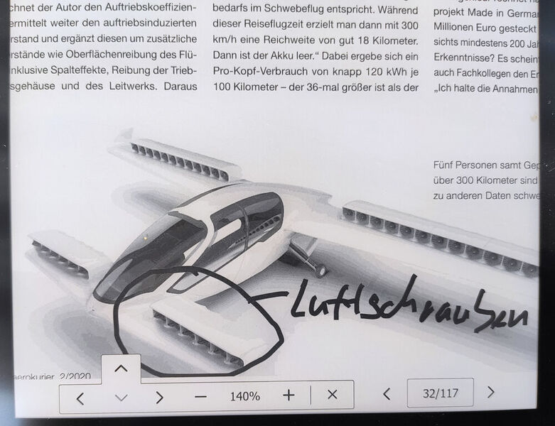 In PDF-Dokumenten können mit dem beim Thinkbook Plus mitgelieferten Stift Anmerkungen gemacht werden. (Vogel IT-Medien)