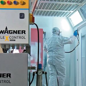 Die Flexcontrol Smart ermöglicht ein einfacheres und effizienteres Arbeiten beim Beschichten mit Zweikomponentenmaterialien.