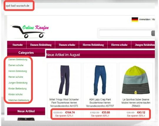 Zahlreiche Merkmale geben Hinweise darauf, ob es sich bei einem Webshop um einen Fake-Shop handelt.(Quelle:  wdp)