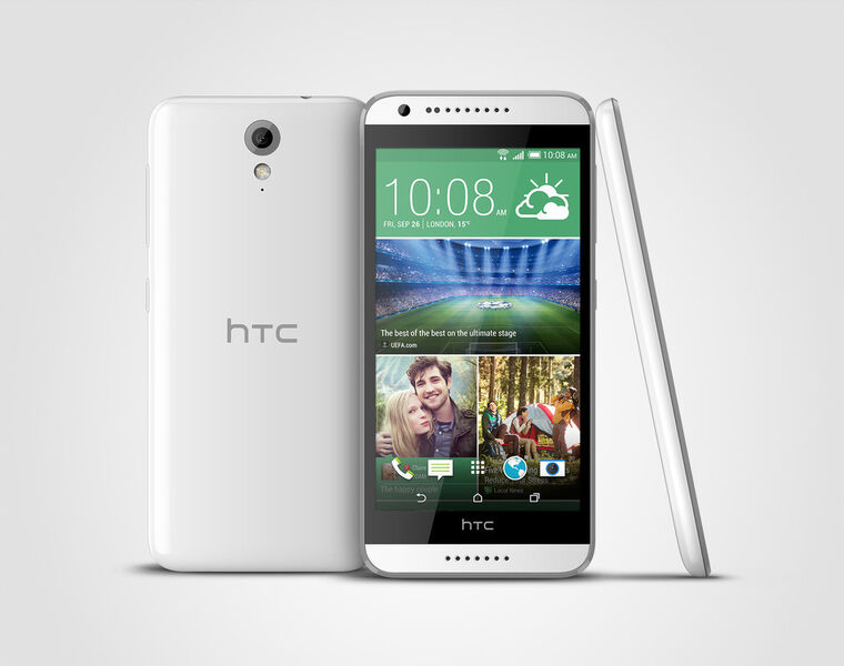 Das HTC Desire 620 in der Farbe Marble White. (Bild: HTC)
