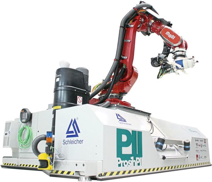 Mobiler CNC-Roboter für die Bearbeitung von Großstrukturen. (Fraunhofer-IFAM)