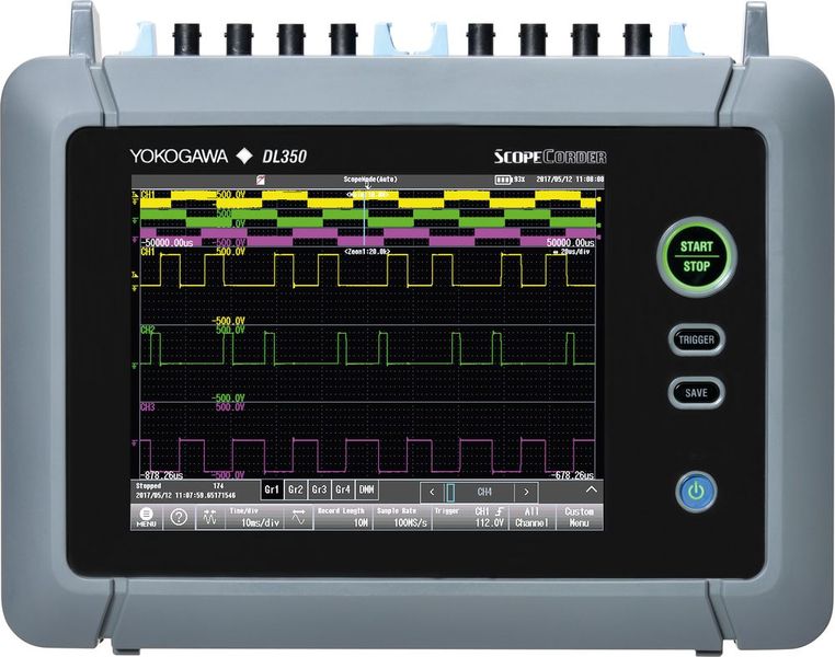 Kompakt und mobil: Der DL350 von Yokogawa vereint Oszilloskop und Rekorder. Das Besondere: optional ist ein Akku für das Gerät erhältlich. (Bild: Yokogawa)
