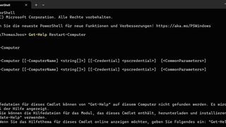 Mithilfe der Powershell lassen sich Computer und Server herunterfahren oder neu starten. (Bild: Thomas Joos)