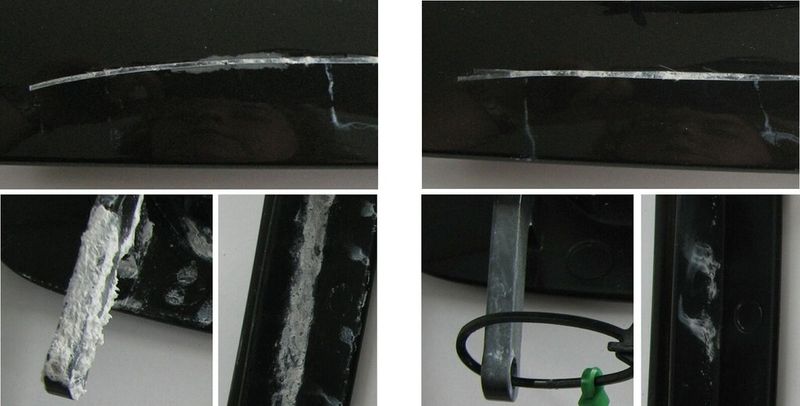 Bild 9: Links Eisenphosphatierung Surtec 601 und Lack, rechts Chrom(III)-Passivierung Surtec 683 und Lack. (Bild: Surtec)