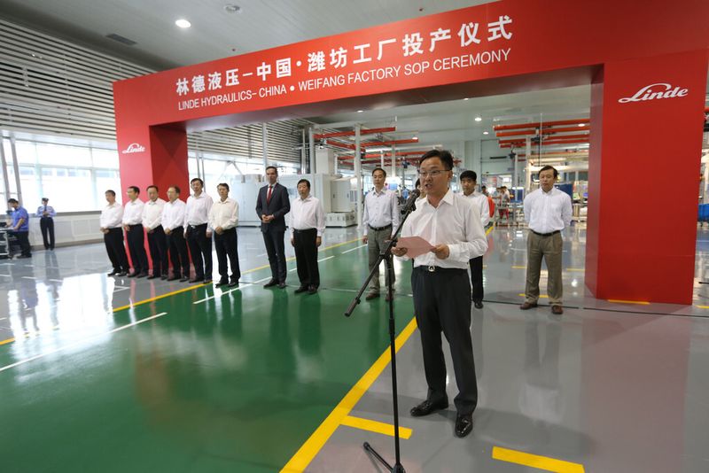 Eröffnungsansprache durch Sun Shaojun, Executive President, Weichai Power (Bild: Linde)