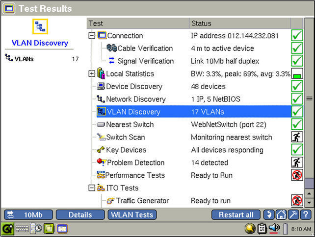 Abbildung 9: Falsch zugewiesenes VLAN. Nutzen Sie VLAN-Discovery, um herauszufinden, welche VLANs welchen Switchports zugewiesen sind. (Archiv: Vogel Business Media)
