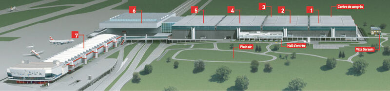 L'EPHJ - EPMT se tiendra dans les halles 1 et 2 de Palexo, Genève. (Image: palexpo.ch) (Archiv: Vogel Business Media)
