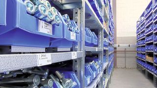 Mit Smart-Bin soll zu jedem Zeitpunkt die Versorgung mit C-Teilen sichergestellt sein. (Bossard)