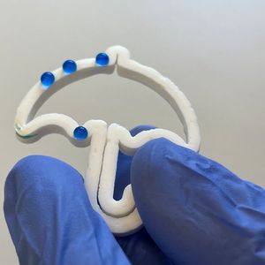 Die gedruckten Objekte lassen sich ohne Formverlust mehrfach rehydrieren und trocknen – aber sie können auch hydrophob gemacht werden.(Bild:  Empa)