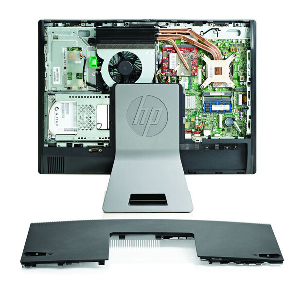 Zwei Festplatten können in dem PC verbaut werden. (Bild: HP)