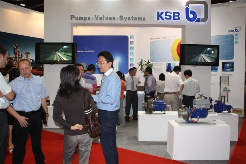 Mit 118 Ausstellern war Deutschland die größte internationale Ausstellergruppe (Im Bild: KSB). (Archiv: Vogel Business Media)