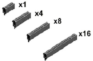 Steckplätze für verschiedene PCIe-Varianten  (Bild: National Instruments)