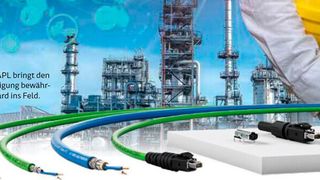 Ethernet APL soll endlich der Prozessindustrie die Nutzung von Ethernet ermöglichen - die passende Verbindung in Form der blauen Zweileiter-Kabel gibt es schon. (Bild: © JT Jeeraphun - stock.adobe.com; Lapp)