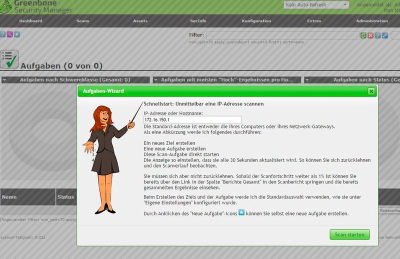 Mit OpenVAS können auch Cloudlösungen auf Sicherheitslücken getestet werden. OpenVAS ist über Kali verfügbar. (Th.Joos)