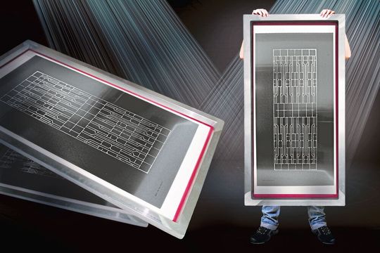 Die XXL SMD-Schablone BECmax besitzt einen Rakelbereich von bis zu 200 cm Länge und 80 cm Breite. Die XXL SMD-Schablone BECmax besitzt einen Rakelbereich von bis zu 200 cm Länge und 80 cm Breite.