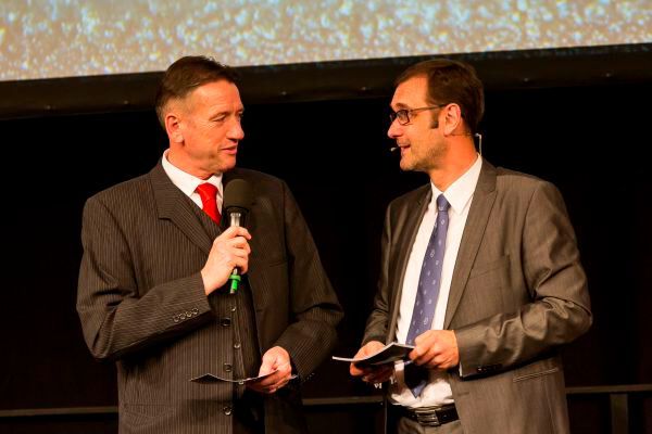 Führten durch den Abend: Johann Wiesböck und Bernd Meidel, Vogel Business Media (Fotograf/Copyright:Fotograf/Copyright: Stefan Bausewein/Vogel Business Media)