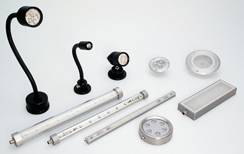 LED-Maschinenleuchten lassen sich in vielfältiger Form herstellen. Bild: Diana Electronic-Systeme (Archiv: Vogel Business Media)