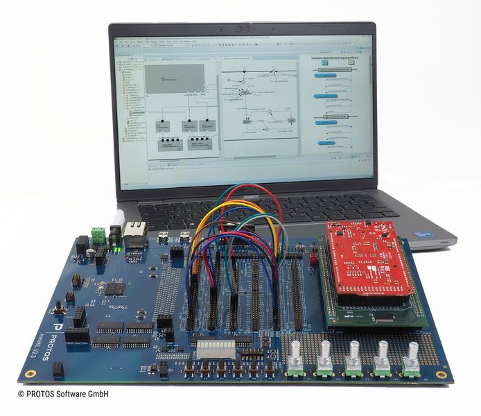 Das Testen zu einem frühen Zeitpunkt im Projekt mit einem kostengünstigen Testwerkzeug (Hardware- und Software-Tool-chain) ist eine Methode, um die Software- und Produktqualität erheblich zu verbessern. (Bild: Protos )