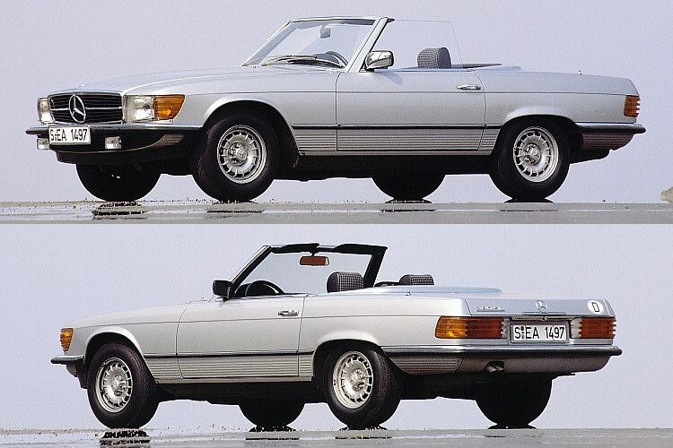 Und weiter geht es mit Mercedes: Die Roadster-Baureihe R 107 liegt auf dem dritten Platz beim Oldtimerbestand. Gern von älteren Damen pilotiert, merkt man dem Zweisitzer den guten Pflegezustand an: 52,9 Prozent sind in der HU mängelfrei. (Foto: Daimler)