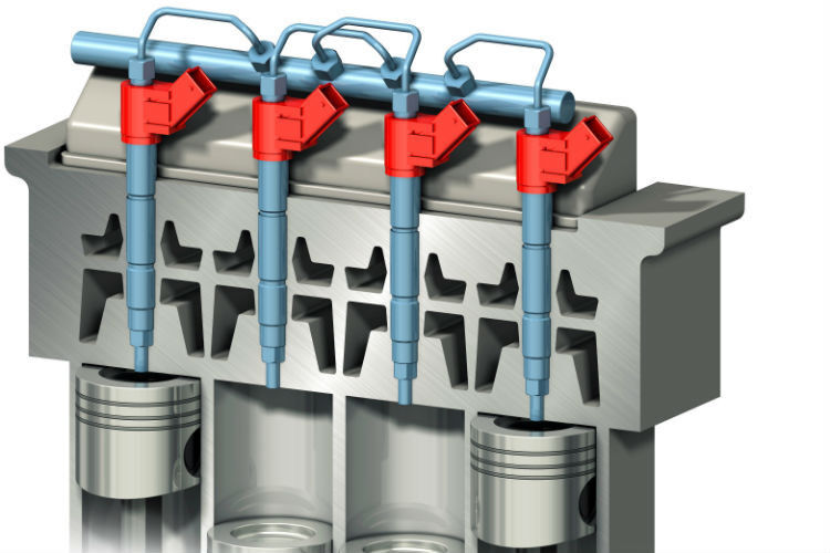 Beim neuen Einspritzkontrollsystem i-Art verfügt jedes der vier Einspritzventile über einen Drucksensor. Dadurch kann die Kraftstoffzufuhr in jedem der vier Zylinder kontinuierlich kontrolliert und gegebenenfalls angepasst werden, sodass bei jedem Verbrennungsvorgang stets die ideale Kraftstoffmenge verfügbar ist. (Foto: Volvo)
