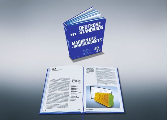 Pilz hat es geschafft! Nun gehört der strikt auf die Sicherheit seiner Systeme ausgerichtete Automatisierungsspezialist zu den im Lexikon „Marken des Jahrhunderts“ genannten Unternehmen.(Bild:  Photodesign)