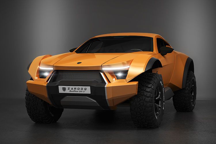 Der Zarooq Sand Racer ist auch im normalen Straßenverkehr einsetzbar. (Zarooq)