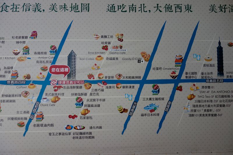An diesem U-Bahn Schild sieht man mal wieder, wie wichtig Essen in dieser Stadt ist. (Bild: IT-BUSINESS)
