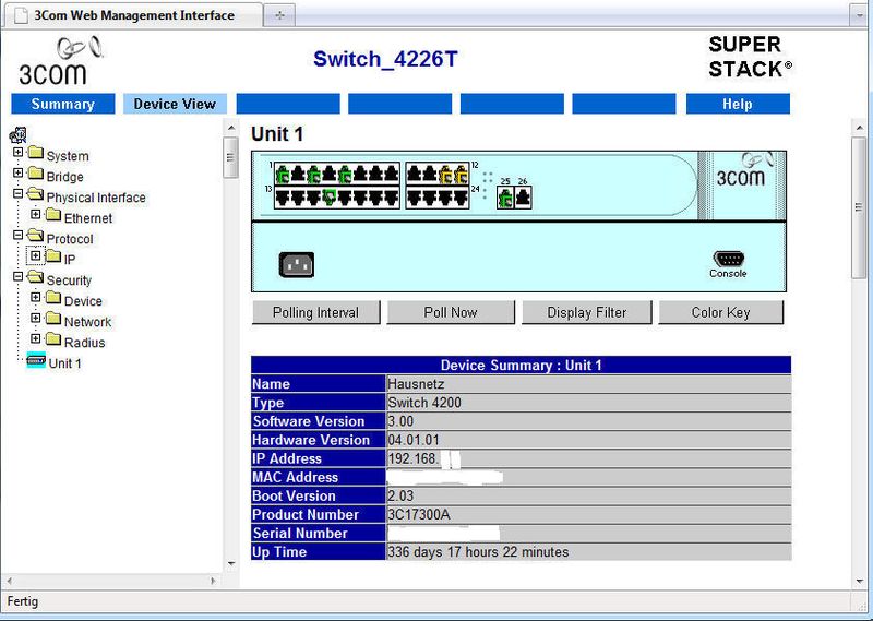 Abbildung 9: Managed Switches können einfach per Web-Interface verwaltet werden. Dieser Switch bietet die Möglichkeit, virtuelle Netze zu erstellen. Er bietet auch erweiterte Sicherheitsfunktionen, wie die Port-Security, die verhindert, dass sich fremde Netzwerkteilnehmer anschließen können. (Archiv: Vogel Business Media)