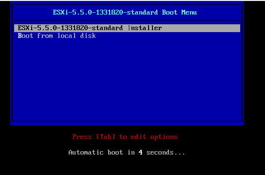 Abbildung 1: Die Installation von VMware vSphere Hypervisor (ESXi), erfolgt direkt nach dem Booten des Servers. (Bild: Joos)