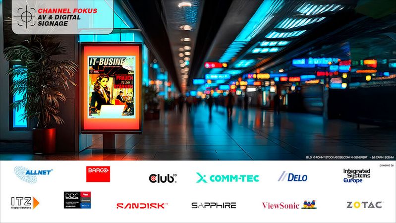 Alle News zu den Themen AV und Digital Signage finden Sie auf unserer Microsite.(Bild: ©  Ronny-Stock_Adobe.com / KI-generiert - Montage: Carin Böhm)