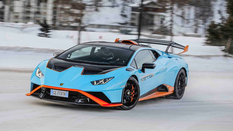 Für den Huracan STO mit Heckantrieb braucht es eine Könnerhand. (Bild: Lamborghini)