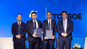 From left: Yassir Ghiyati, CCO, Topsoe; Mohammed Benchekchou, VP and Managing Director, Europe, Middle East, Africa and Central Asia, Topsoe; Alfons Juan, Vice President of Strategic Supply & Contracting, Acwa; and Thomas Altmann, Executive Vice President, Innovation & New Technology, Acwa. (Source: Topsoe)